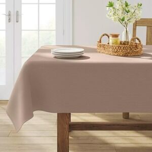⚡️Solid Tablecloth - Threshold- size‎ 120"x 60" color Brown  Rectangle (shape)